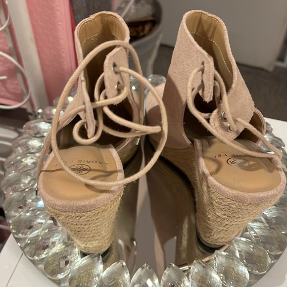 Laurie Felt Leather Upper Peep Toe Shoes 8.5 - Picture 2 of 12